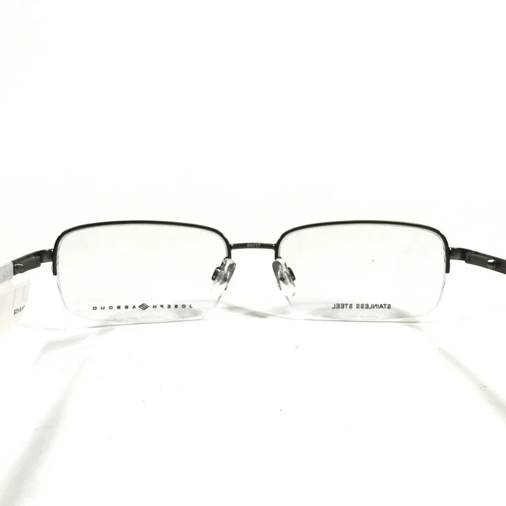 Joseph Abboud Eyeglasses Frames JA4036 015 SILVER Rectangular Half Rim 54-17-140